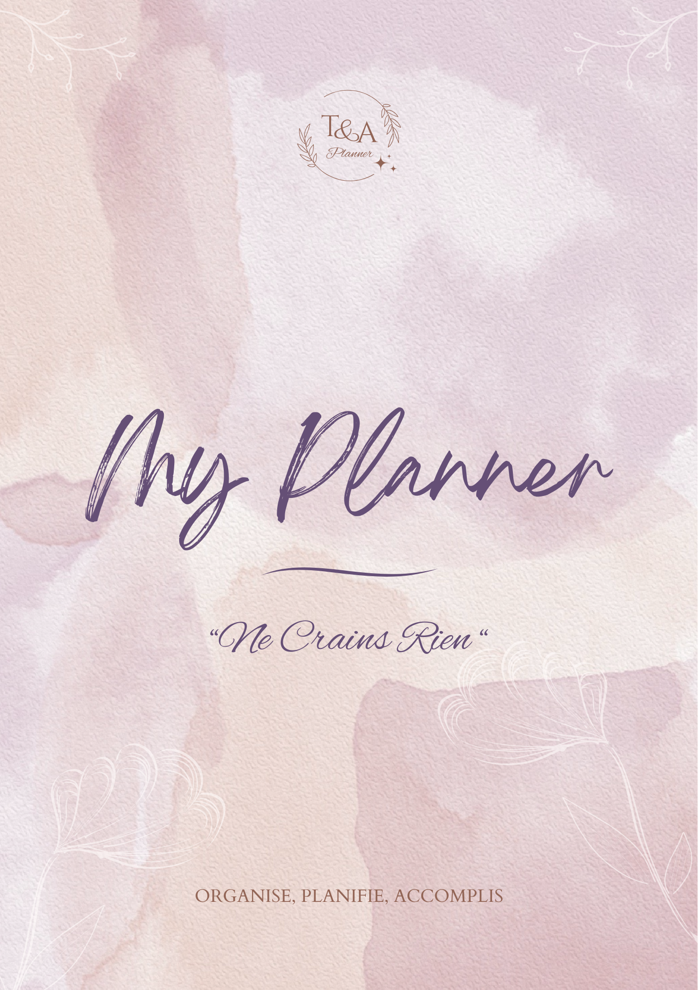 Couverture du planner My Planner Ne crains rien